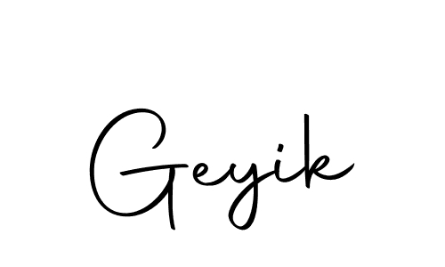 You can use this online signature creator to create a handwritten signature for the name Geyik. This is the best online autograph maker. Geyik signature style 10 images and pictures png