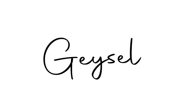 Use a signature maker to create a handwritten signature online. With this signature software, you can design (Autography-DOLnW) your own signature for name Geysel. Geysel signature style 10 images and pictures png