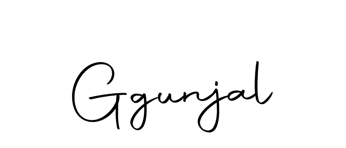 Design your own signature with our free online signature maker. With this signature software, you can create a handwritten (Autography-DOLnW) signature for name Ggunjal. Ggunjal signature style 10 images and pictures png