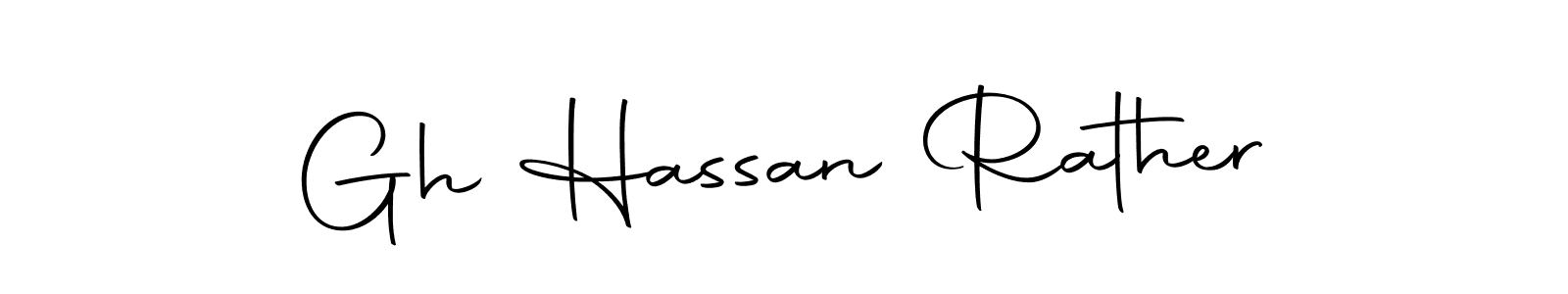 Design your own signature with our free online signature maker. With this signature software, you can create a handwritten (Autography-DOLnW) signature for name Gh Hassan Rather. Gh Hassan Rather signature style 10 images and pictures png
