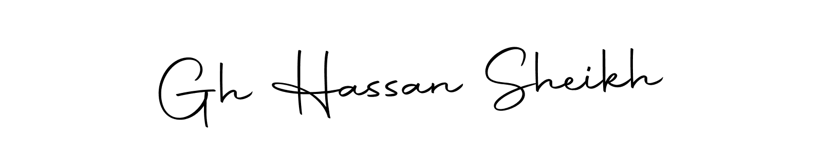 Design your own signature with our free online signature maker. With this signature software, you can create a handwritten (Autography-DOLnW) signature for name Gh Hassan Sheikh. Gh Hassan Sheikh signature style 10 images and pictures png
