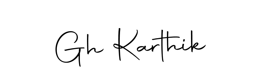 Make a beautiful signature design for name Gh Karthik. With this signature (Autography-DOLnW) style, you can create a handwritten signature for free. Gh Karthik signature style 10 images and pictures png