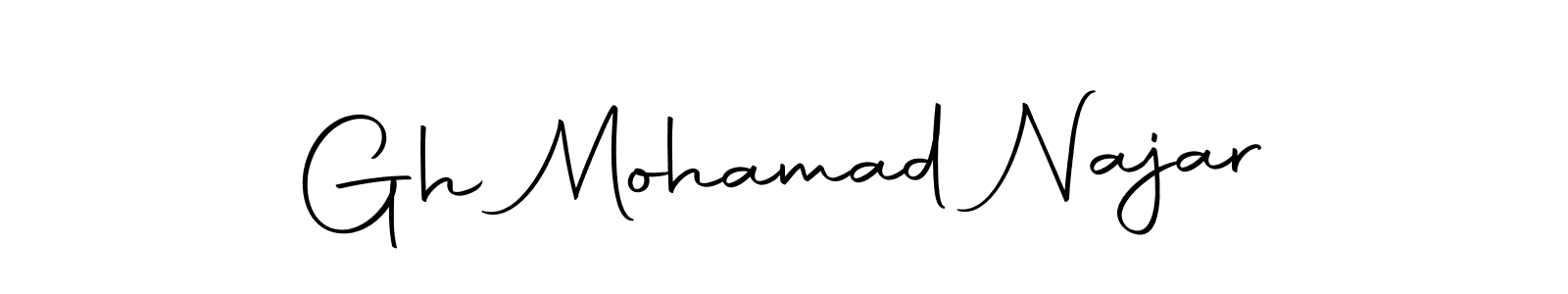 Design your own signature with our free online signature maker. With this signature software, you can create a handwritten (Autography-DOLnW) signature for name Gh Mohamad Najar. Gh Mohamad Najar signature style 10 images and pictures png