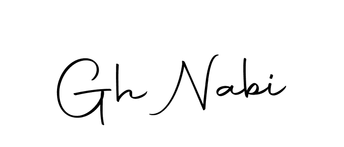 Create a beautiful signature design for name Gh Nabi. With this signature (Autography-DOLnW) fonts, you can make a handwritten signature for free. Gh Nabi signature style 10 images and pictures png