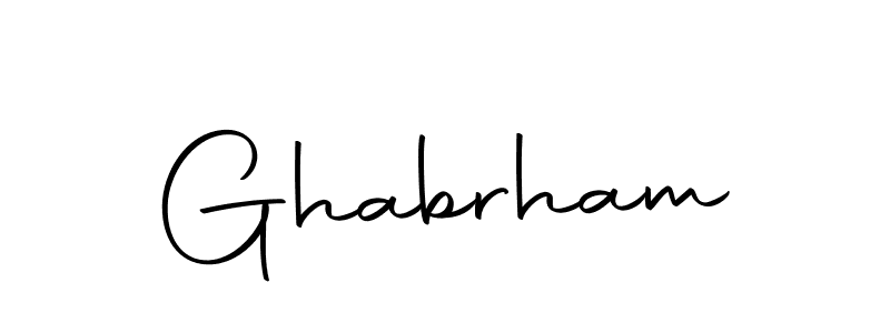 You can use this online signature creator to create a handwritten signature for the name Ghabrham. This is the best online autograph maker. Ghabrham signature style 10 images and pictures png