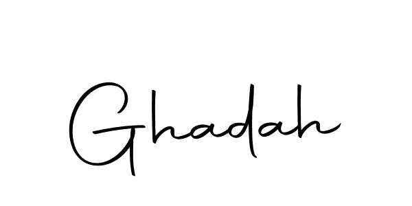 Ghadah stylish signature style. Best Handwritten Sign (Autography-DOLnW) for my name. Handwritten Signature Collection Ideas for my name Ghadah. Ghadah signature style 10 images and pictures png