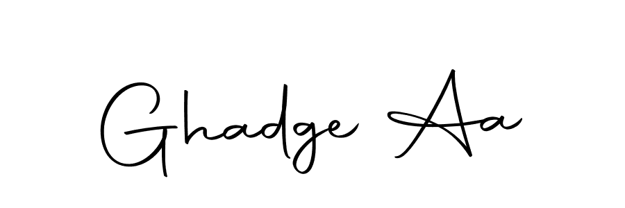 Design your own signature with our free online signature maker. With this signature software, you can create a handwritten (Autography-DOLnW) signature for name Ghadge Aa. Ghadge Aa signature style 10 images and pictures png