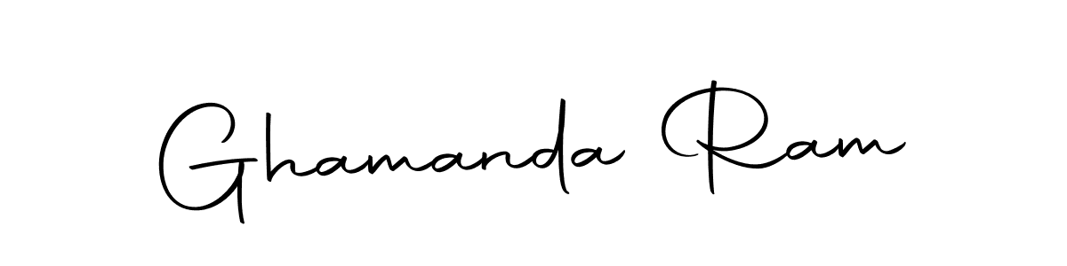 Design your own signature with our free online signature maker. With this signature software, you can create a handwritten (Autography-DOLnW) signature for name Ghamanda Ram. Ghamanda Ram signature style 10 images and pictures png