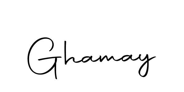 You should practise on your own different ways (Autography-DOLnW) to write your name (Ghamay) in signature. don't let someone else do it for you. Ghamay signature style 10 images and pictures png