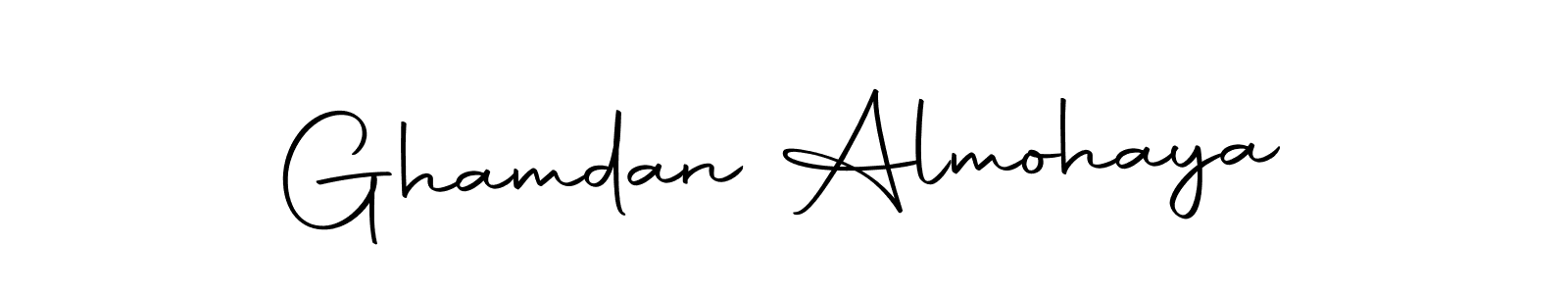 You should practise on your own different ways (Autography-DOLnW) to write your name (Ghamdan Almohaya) in signature. don't let someone else do it for you. Ghamdan Almohaya signature style 10 images and pictures png