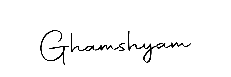 How to make Ghamshyam name signature. Use Autography-DOLnW style for creating short signs online. This is the latest handwritten sign. Ghamshyam signature style 10 images and pictures png
