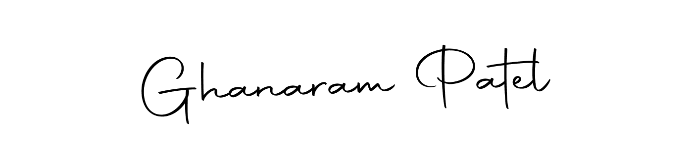 Create a beautiful signature design for name Ghanaram Patel. With this signature (Autography-DOLnW) fonts, you can make a handwritten signature for free. Ghanaram Patel signature style 10 images and pictures png