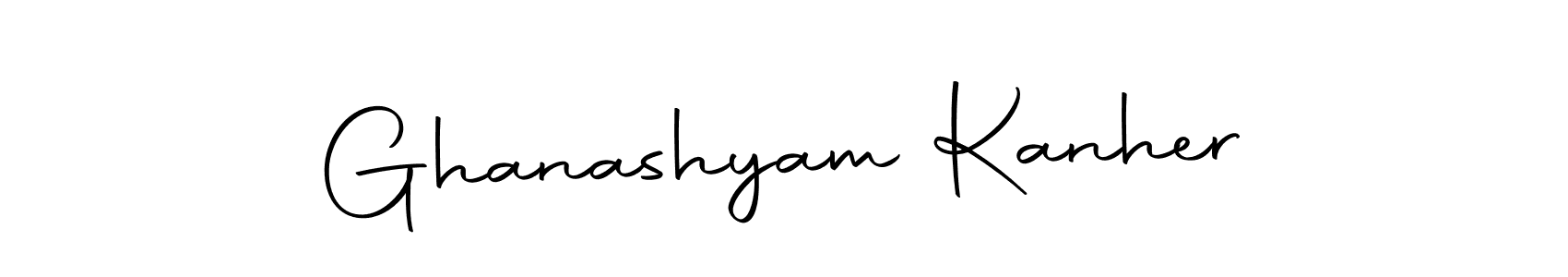 You can use this online signature creator to create a handwritten signature for the name Ghanashyam Kanher. This is the best online autograph maker. Ghanashyam Kanher signature style 10 images and pictures png