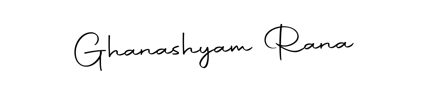 Make a short Ghanashyam Rana signature style. Manage your documents anywhere anytime using Autography-DOLnW. Create and add eSignatures, submit forms, share and send files easily. Ghanashyam Rana signature style 10 images and pictures png