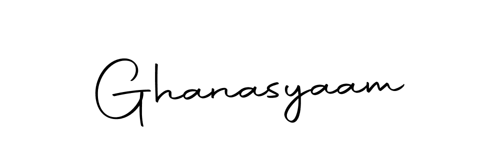 You can use this online signature creator to create a handwritten signature for the name Ghanasyaam. This is the best online autograph maker. Ghanasyaam signature style 10 images and pictures png