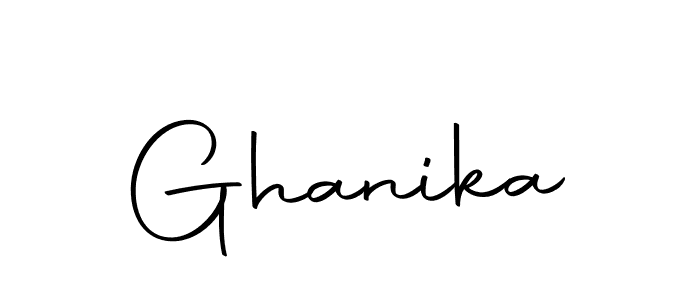Create a beautiful signature design for name Ghanika. With this signature (Autography-DOLnW) fonts, you can make a handwritten signature for free. Ghanika signature style 10 images and pictures png