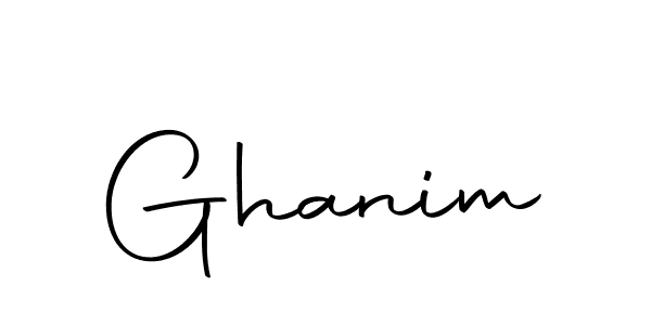 How to make Ghanim signature? Autography-DOLnW is a professional autograph style. Create handwritten signature for Ghanim name. Ghanim signature style 10 images and pictures png