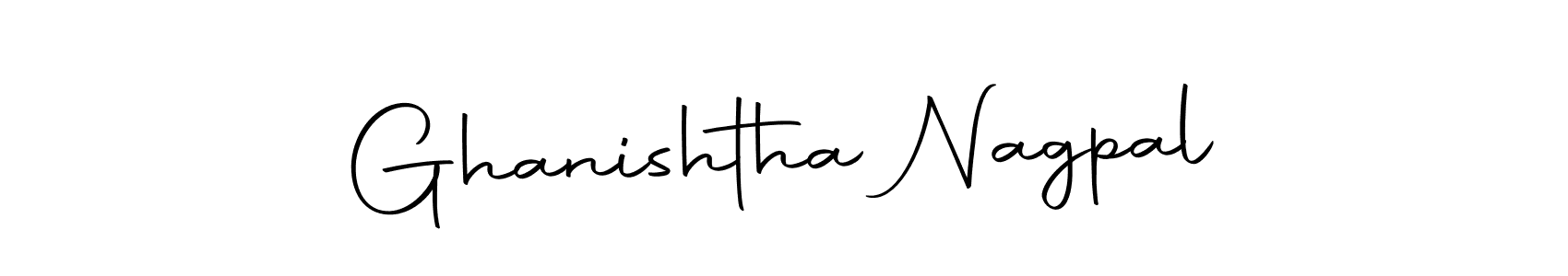 Make a beautiful signature design for name Ghanishtha Nagpal. Use this online signature maker to create a handwritten signature for free. Ghanishtha Nagpal signature style 10 images and pictures png