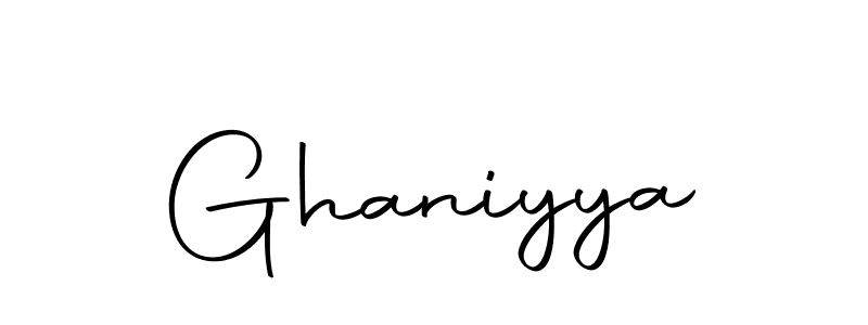 You should practise on your own different ways (Autography-DOLnW) to write your name (Ghaniyya) in signature. don't let someone else do it for you. Ghaniyya signature style 10 images and pictures png