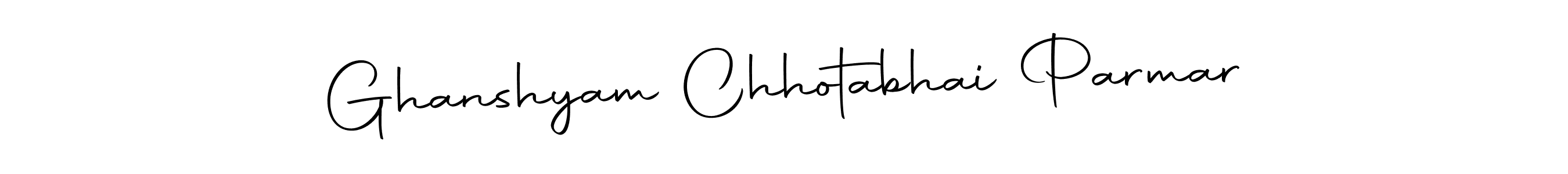 Autography-DOLnW is a professional signature style that is perfect for those who want to add a touch of class to their signature. It is also a great choice for those who want to make their signature more unique. Get Ghanshyam Chhotabhai Parmar name to fancy signature for free. Ghanshyam Chhotabhai Parmar signature style 10 images and pictures png