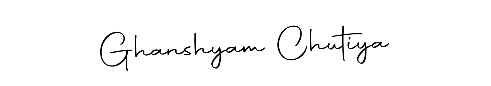 Create a beautiful signature design for name Ghanshyam Chutiya. With this signature (Autography-DOLnW) fonts, you can make a handwritten signature for free. Ghanshyam Chutiya signature style 10 images and pictures png