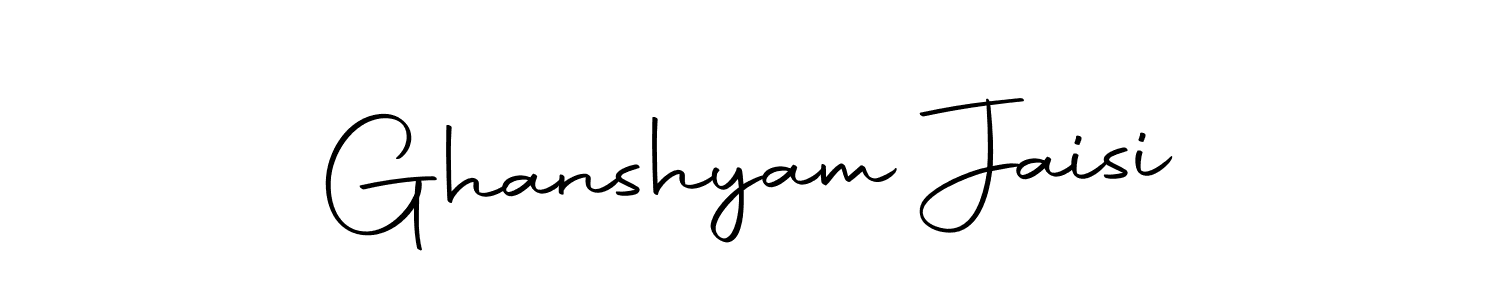 Design your own signature with our free online signature maker. With this signature software, you can create a handwritten (Autography-DOLnW) signature for name Ghanshyam Jaisi. Ghanshyam Jaisi signature style 10 images and pictures png