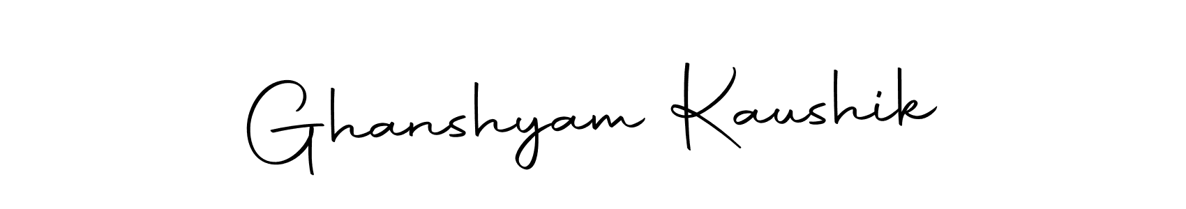 Use a signature maker to create a handwritten signature online. With this signature software, you can design (Autography-DOLnW) your own signature for name Ghanshyam Kaushik. Ghanshyam Kaushik signature style 10 images and pictures png