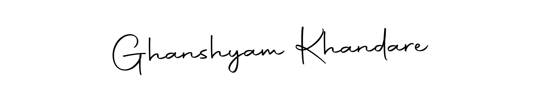 Make a beautiful signature design for name Ghanshyam Khandare. With this signature (Autography-DOLnW) style, you can create a handwritten signature for free. Ghanshyam Khandare signature style 10 images and pictures png