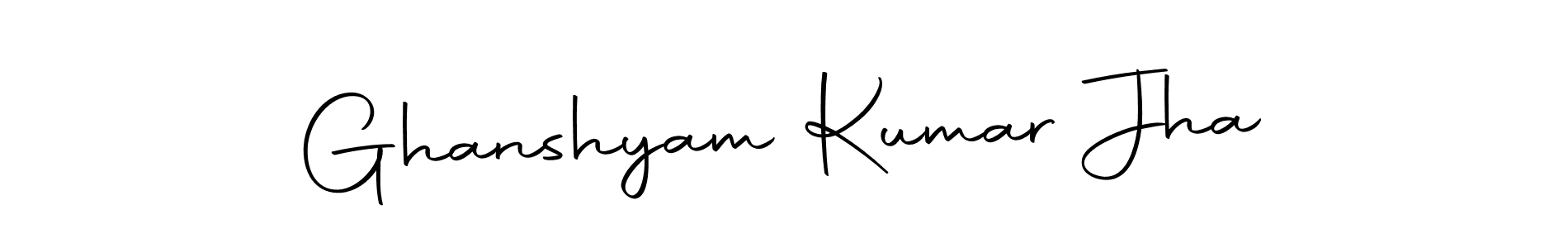 Make a beautiful signature design for name Ghanshyam Kumar Jha. With this signature (Autography-DOLnW) style, you can create a handwritten signature for free. Ghanshyam Kumar Jha signature style 10 images and pictures png