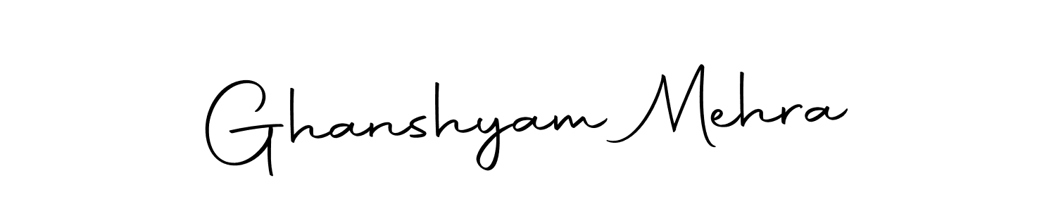 Also we have Ghanshyam Mehra name is the best signature style. Create professional handwritten signature collection using Autography-DOLnW autograph style. Ghanshyam Mehra signature style 10 images and pictures png