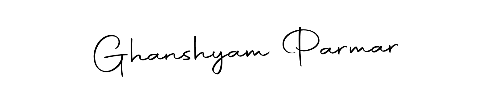 Design your own signature with our free online signature maker. With this signature software, you can create a handwritten (Autography-DOLnW) signature for name Ghanshyam Parmar. Ghanshyam Parmar signature style 10 images and pictures png