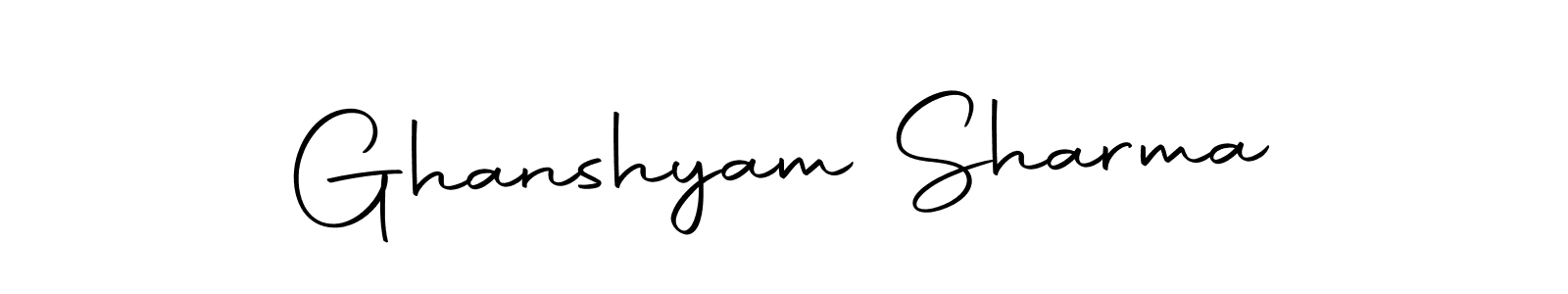 Make a beautiful signature design for name Ghanshyam Sharma. Use this online signature maker to create a handwritten signature for free. Ghanshyam Sharma signature style 10 images and pictures png