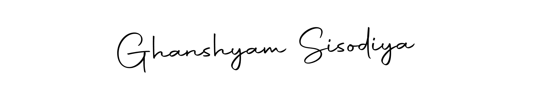 Make a short Ghanshyam Sisodiya signature style. Manage your documents anywhere anytime using Autography-DOLnW. Create and add eSignatures, submit forms, share and send files easily. Ghanshyam Sisodiya signature style 10 images and pictures png