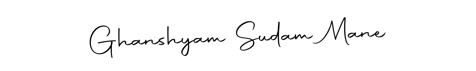 Make a beautiful signature design for name Ghanshyam Sudam Mane. With this signature (Autography-DOLnW) style, you can create a handwritten signature for free. Ghanshyam Sudam Mane signature style 10 images and pictures png