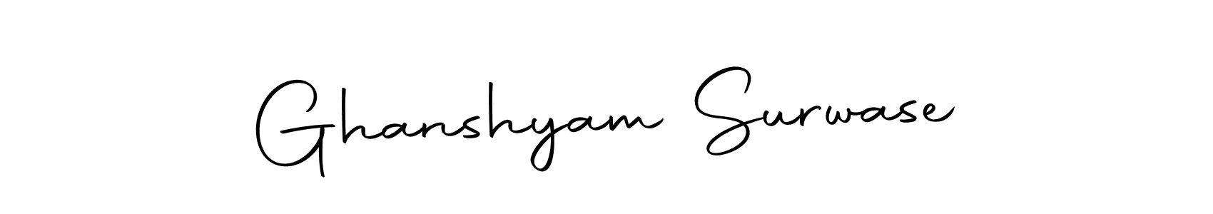 Make a beautiful signature design for name Ghanshyam Surwase. With this signature (Autography-DOLnW) style, you can create a handwritten signature for free. Ghanshyam Surwase signature style 10 images and pictures png