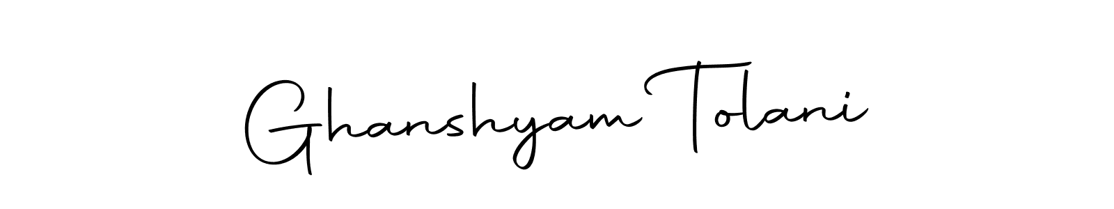 Make a beautiful signature design for name Ghanshyam Tolani. With this signature (Autography-DOLnW) style, you can create a handwritten signature for free. Ghanshyam Tolani signature style 10 images and pictures png