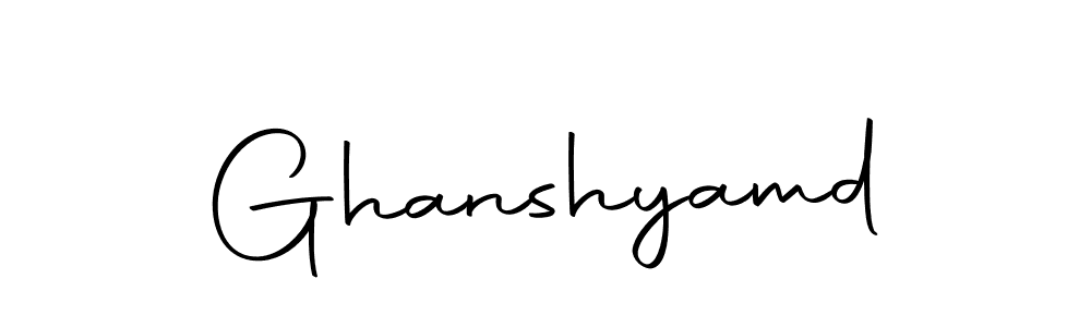 Similarly Autography-DOLnW is the best handwritten signature design. Signature creator online .You can use it as an online autograph creator for name Ghanshyamd. Ghanshyamd signature style 10 images and pictures png