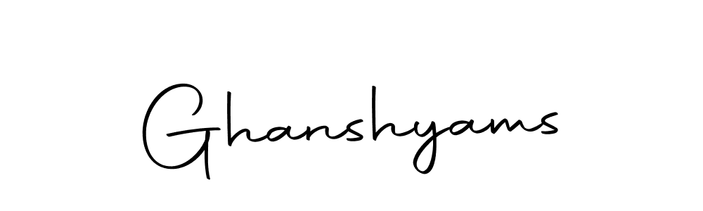 The best way (Autography-DOLnW) to make a short signature is to pick only two or three words in your name. The name Ghanshyams include a total of six letters. For converting this name. Ghanshyams signature style 10 images and pictures png