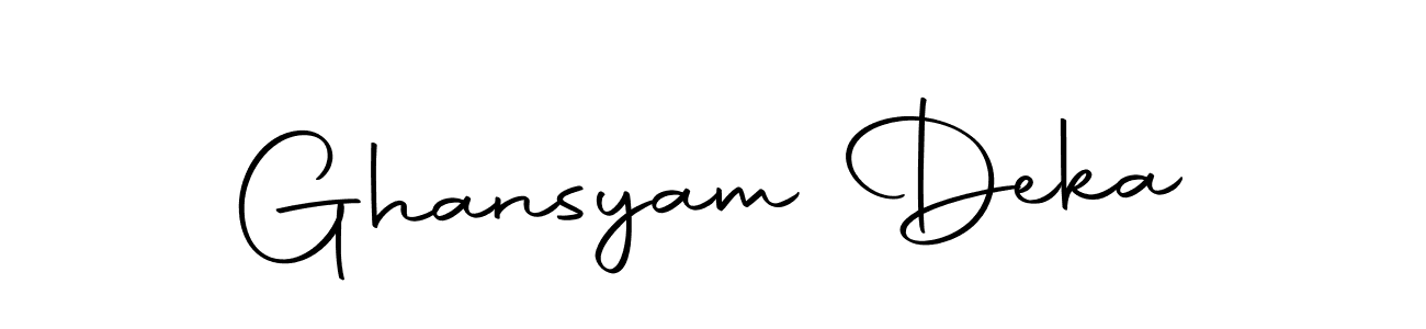 Also we have Ghansyam Deka name is the best signature style. Create professional handwritten signature collection using Autography-DOLnW autograph style. Ghansyam Deka signature style 10 images and pictures png