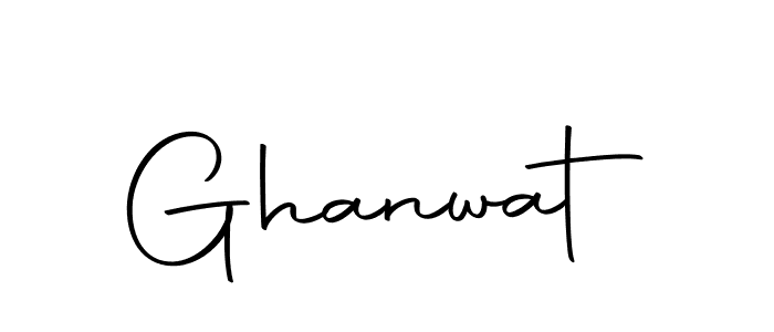 Use a signature maker to create a handwritten signature online. With this signature software, you can design (Autography-DOLnW) your own signature for name Ghanwat. Ghanwat signature style 10 images and pictures png