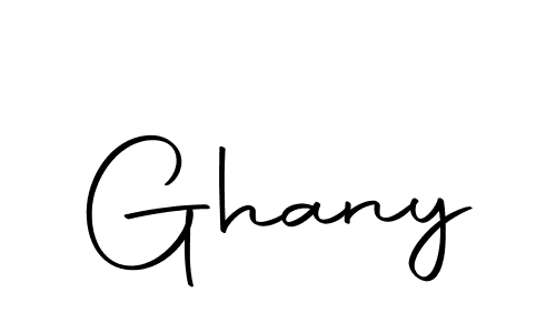 Create a beautiful signature design for name Ghany. With this signature (Autography-DOLnW) fonts, you can make a handwritten signature for free. Ghany signature style 10 images and pictures png