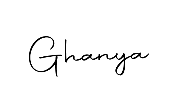 You should practise on your own different ways (Autography-DOLnW) to write your name (Ghanya) in signature. don't let someone else do it for you. Ghanya signature style 10 images and pictures png