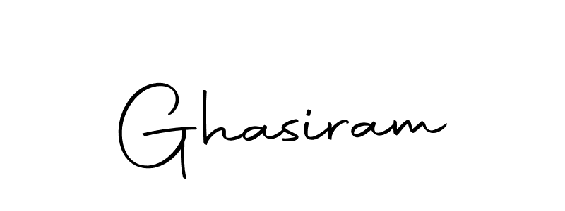 Design your own signature with our free online signature maker. With this signature software, you can create a handwritten (Autography-DOLnW) signature for name Ghasiram. Ghasiram signature style 10 images and pictures png