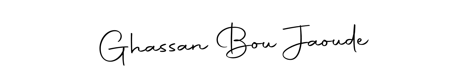 Design your own signature with our free online signature maker. With this signature software, you can create a handwritten (Autography-DOLnW) signature for name Ghassan Bou Jaoude. Ghassan Bou Jaoude signature style 10 images and pictures png