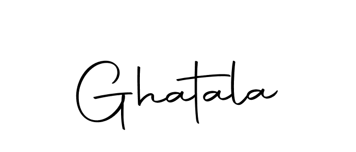 Design your own signature with our free online signature maker. With this signature software, you can create a handwritten (Autography-DOLnW) signature for name Ghatala. Ghatala signature style 10 images and pictures png