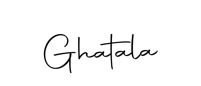 Design your own signature with our free online signature maker. With this signature software, you can create a handwritten (Autography-DOLnW) signature for name Ghatala. Ghatala signature style 10 images and pictures png