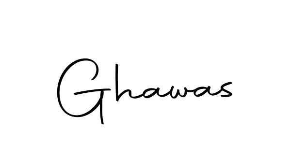 Design your own signature with our free online signature maker. With this signature software, you can create a handwritten (Autography-DOLnW) signature for name Ghawas. Ghawas signature style 10 images and pictures png