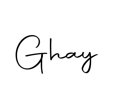 Design your own signature with our free online signature maker. With this signature software, you can create a handwritten (Autography-DOLnW) signature for name Ghay. Ghay signature style 10 images and pictures png