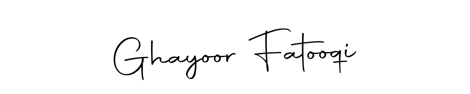 The best way (Autography-DOLnW) to make a short signature is to pick only two or three words in your name. The name Ghayoor Fatooqi include a total of six letters. For converting this name. Ghayoor Fatooqi signature style 10 images and pictures png