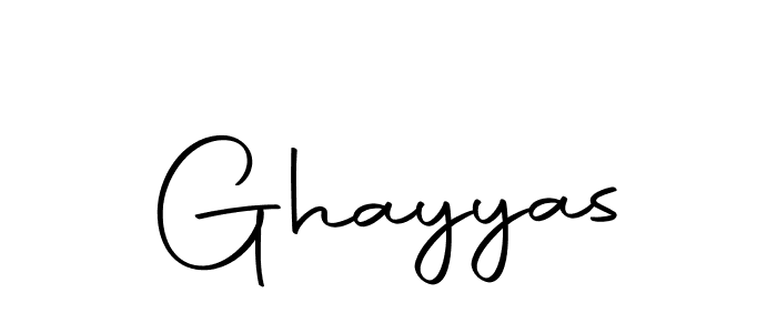 Design your own signature with our free online signature maker. With this signature software, you can create a handwritten (Autography-DOLnW) signature for name Ghayyas. Ghayyas signature style 10 images and pictures png